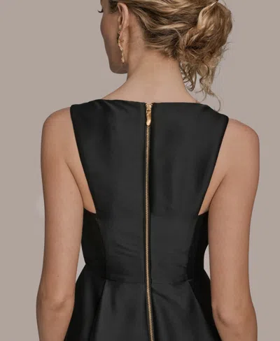 Donna Karan New York High Low Gown In Black