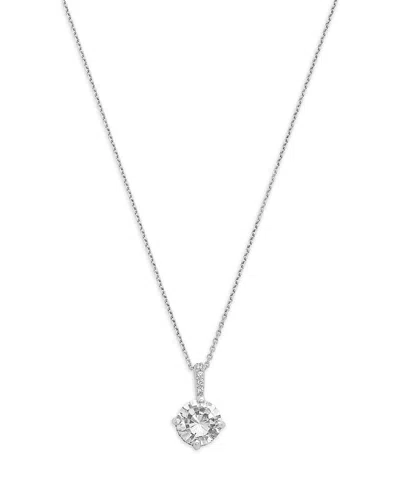 Bloomingdale's Fine Collection Luxe Collection Certified Lab Grown Diamond Solitaire Pendant Necklace In Platinum White, 1.5 Tcw In White