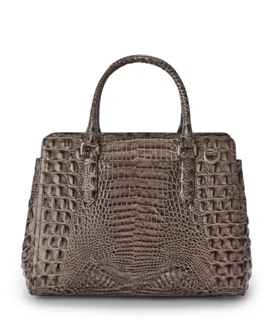 Brahmin Women's Finley Leather Large Satchel Bag In Brown