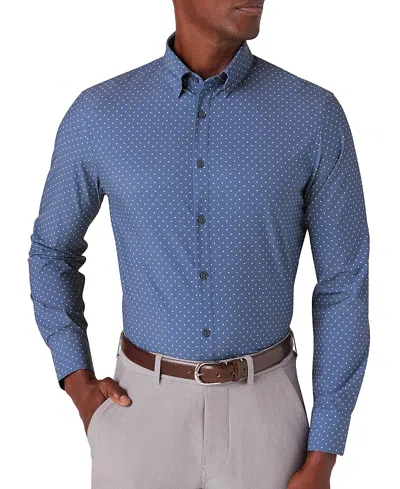 Mizzen + Main Mizzen+main Leeward Long Sleeve Dress Shirt In Blue