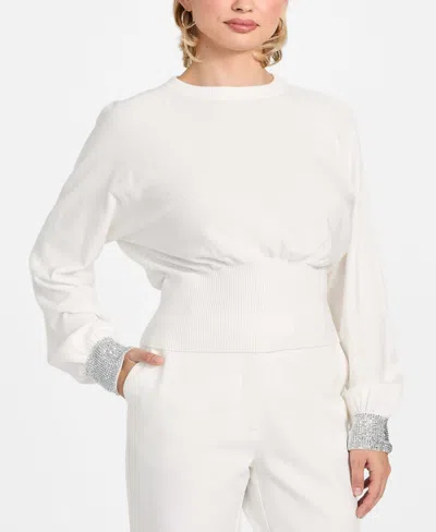 Guess Women's Posa Long-sleeve Sweater In White