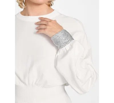 Guess Women's Posa Long-sleeve Sweater In White