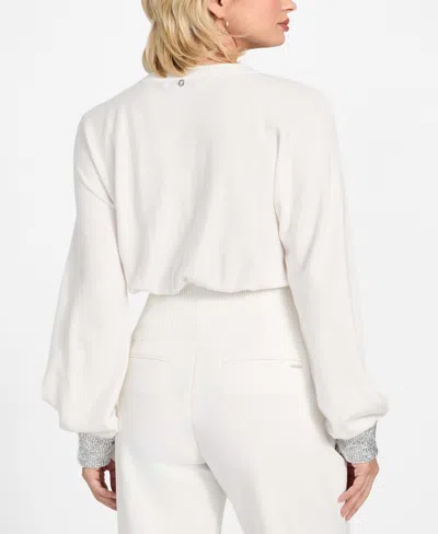 Guess Women's Posa Long-sleeve Sweater In White