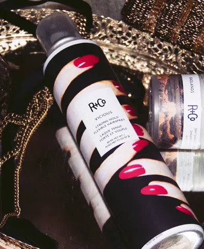 R + Co R+co Vicious Strong Hold Flexible Hairspray In Black