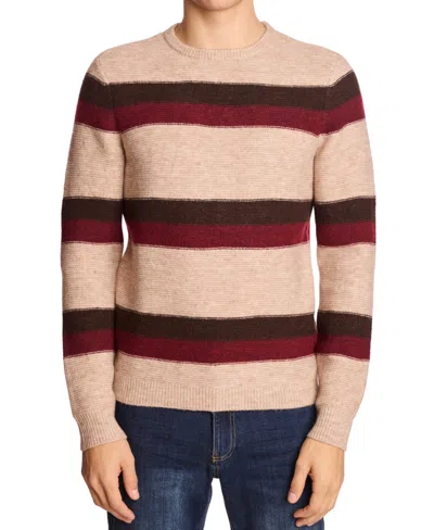 Paisley & Gray Stripe Crewneck Sweater In Multi