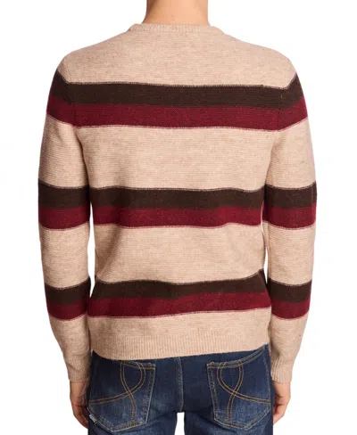 Paisley & Gray Stripe Crewneck Sweater In Multi
