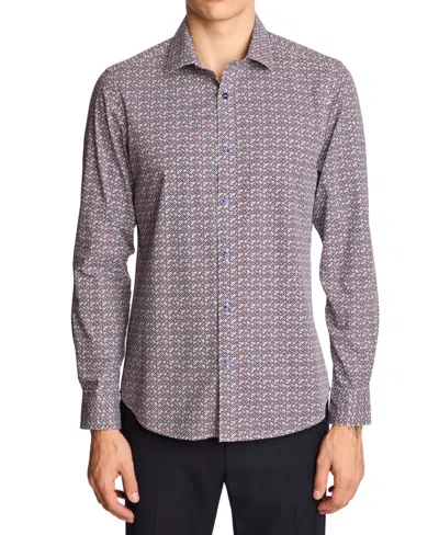 Paisley & Gray Men's Samuel Spread Collar Shirt In Multi