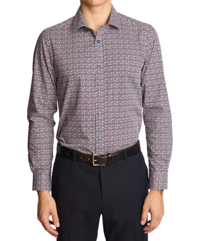 Paisley & Gray Men's Samuel Spread Collar Shirt In Multi