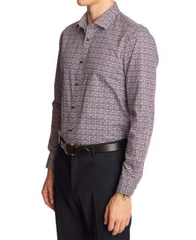 Paisley & Gray Men's Samuel Spread Collar Shirt In Multi