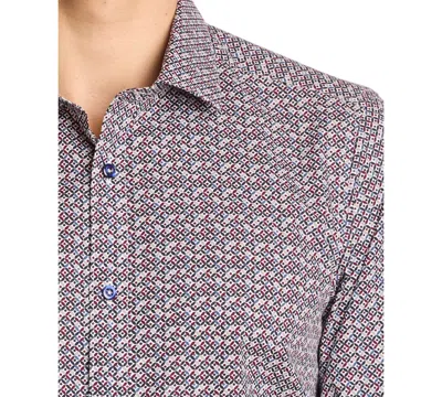 Paisley & Gray Men's Samuel Spread Collar Shirt In Multi
