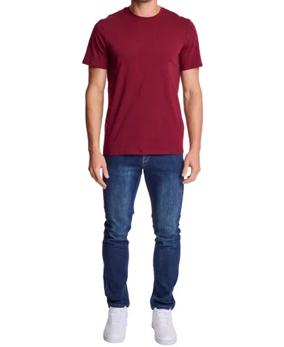 Paisley & Gray Lucas Crewneck T-shirt In Burgundy
