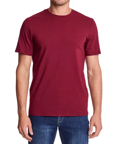 Paisley & Gray Lucas Crewneck T-shirt In Burgundy