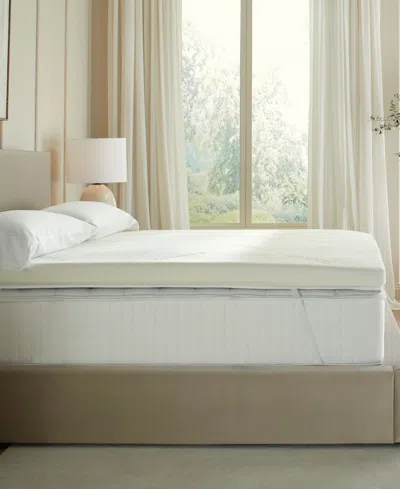 Saatva Graphite Memory Foam Luxury Mattress Topper, Full In Brown