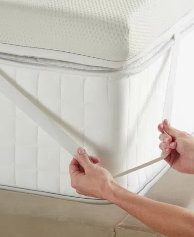 Saatva Graphite Memory Foam Luxury Mattress Topper, Full In Brown