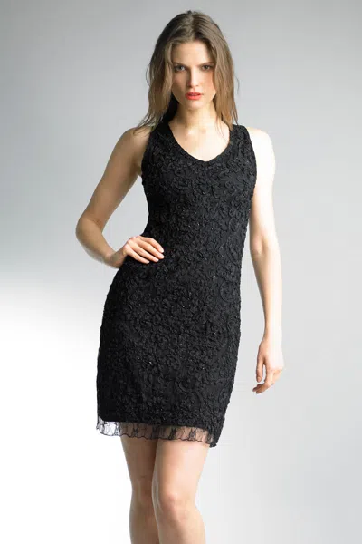 Basix Black Label Knit Cocktail Dress In Black