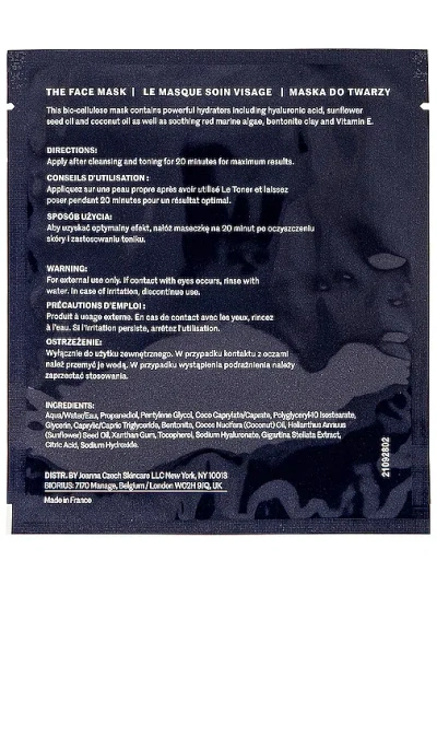 Joanna Czech The Face Mask Pack Of 5 In Blue