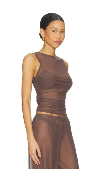 Bond Eye Claudia Tank Top In Brown