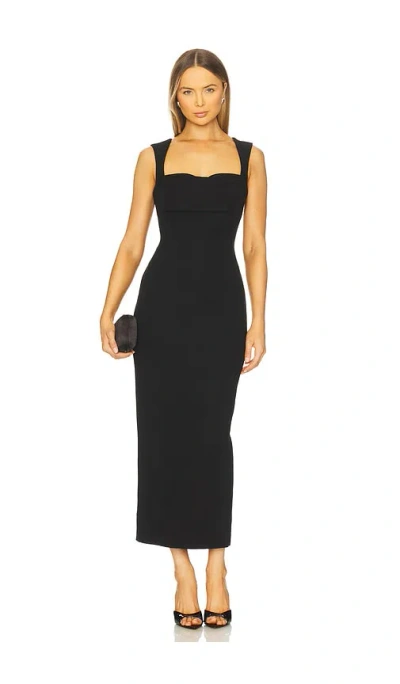 Runaway The Label Kody Midi Dress In Black