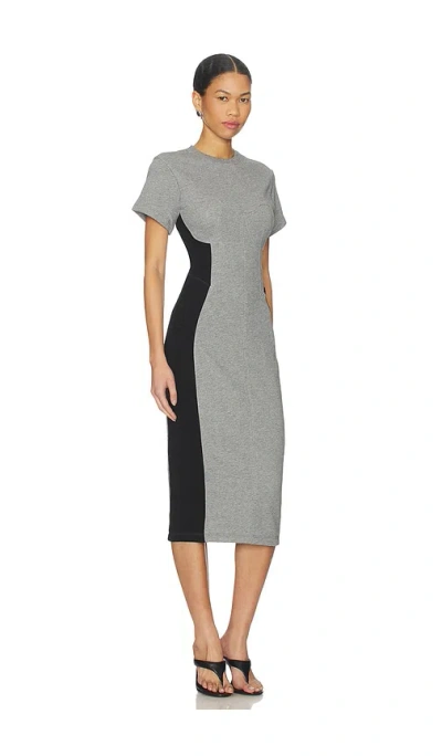 Fleur Du Mal Addie Midi Dress In Gray