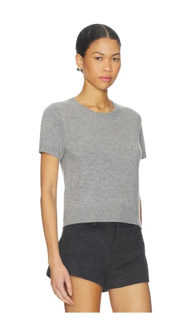 Aexae Cashmere Cropped Knit Top In Gray