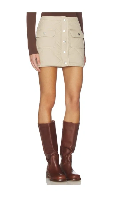 Lovers & Friends Cecilie Mini Skirt In Neutral