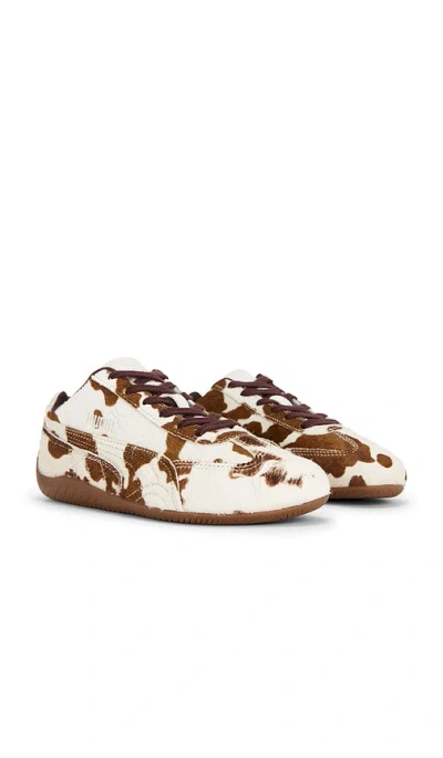 Puma Womens Cow Print Brown Speedcat Og Pony Hair Effect Trainers