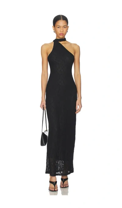 Lioness Lux Lace Maxi Dress In Black
