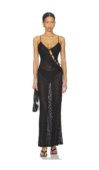 Lioness About A Girl Maxi Dress In Black