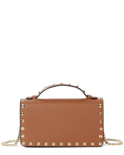 Tiffany & Fred Paris Mini Pebbled Leather Crossbody In Brown