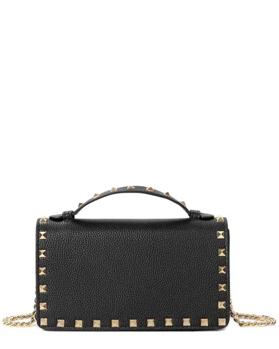 Tiffany & Fred Paris Mini Pebbled Leather Crossbody In Black