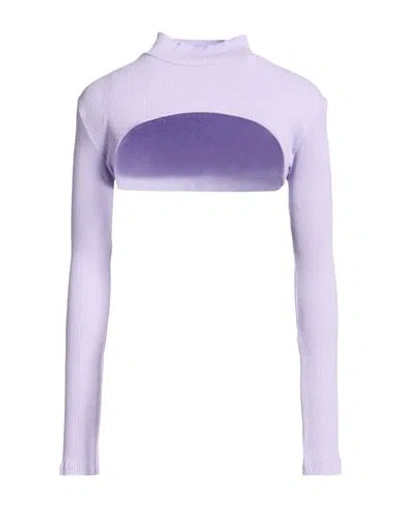 Hinnominate Woman Top Lilac Size M Cotton, Elastane In Purple