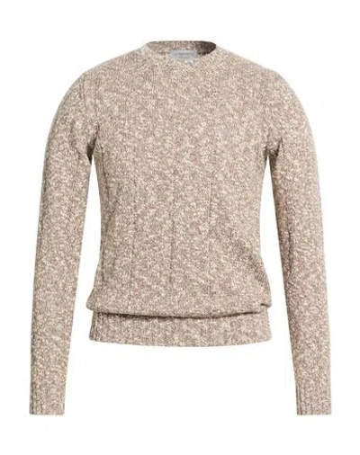 Jeordie's Man Sweater Taupe Size Xl Cotton, Cashmere In Neutral