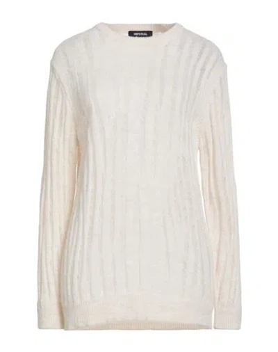Imperial Woman Sweater Ivory Size L Acrylic, Polyamide, Wool, Viscose In White
