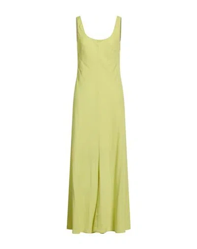 Philosophy Di Lorenzo Serafini Woman Maxi Dress Lime Green Size 8 Viscose, Elastane In Green