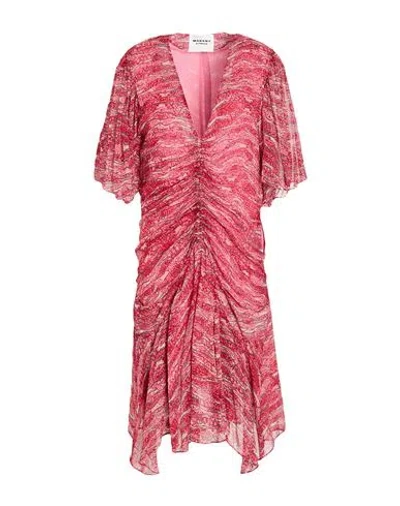 Isabel Marant Étoile Vivienne Abstract Print Georgette Dress In Pink
