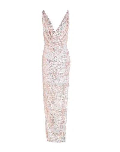 Twenty Four Haitch Woman Maxi Dress Light Pink Size 8 Polyester, Elastane In Multi