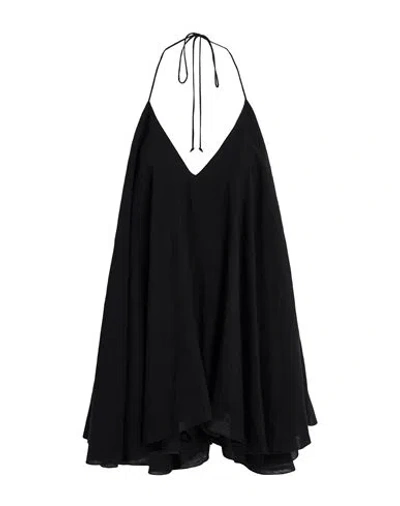 Forte Dei Marmi Couture Woman Playsuit Black Size 6 Linen In Black