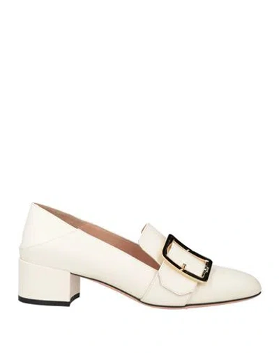 Bally Woman Loafers Ivory Size 6 Calfskin In White