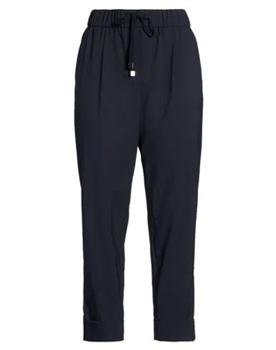 Cappellini By Peserico Woman Pants Midnight Blue Size 6 Polyester, Viscose, Elastane, Cotton In Blue