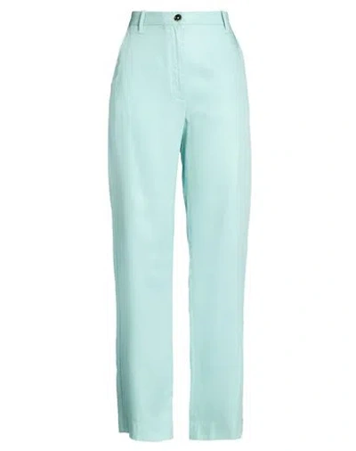 Nine In The Morning Woman Pants Turquoise Size 27 Lyocell In Blue