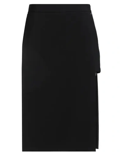 Elisabetta Franchi Woman Midi Skirt Black Size 2 Polyester, Elastane In Black