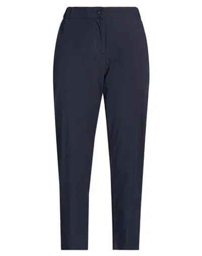 Ottod'ame Woman Pants Midnight Blue Size 10 Cotton In Blue