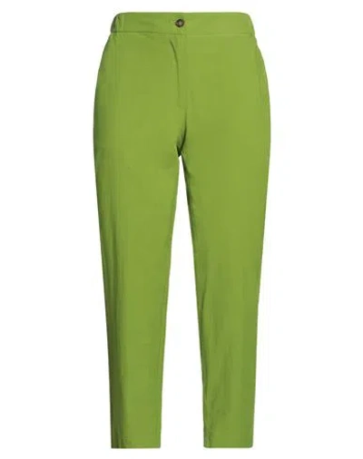 Ottod'ame Woman Pants Green Size 4 Cotton In Green