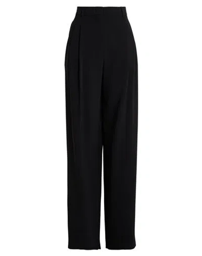 Max Mara Studio Woman Pants Black Size 10 Triacetate, Polyester In Black