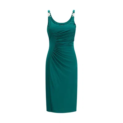 Versace Green Viscose Casual Dress In Green