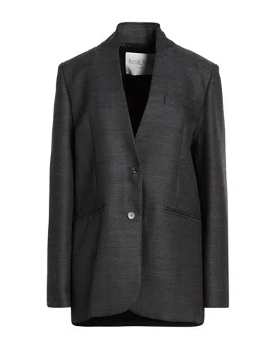 Forte Forte Forte_forte Woman Blazer Grey Size 2 Virgin Wool In Gray