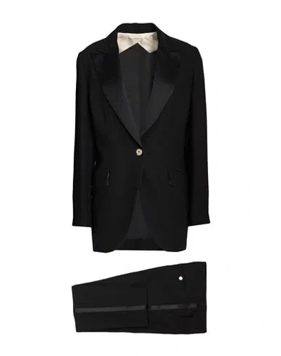 Bottega Martinese Woman Suit Black Size 10 Polyester, Elastane In Black