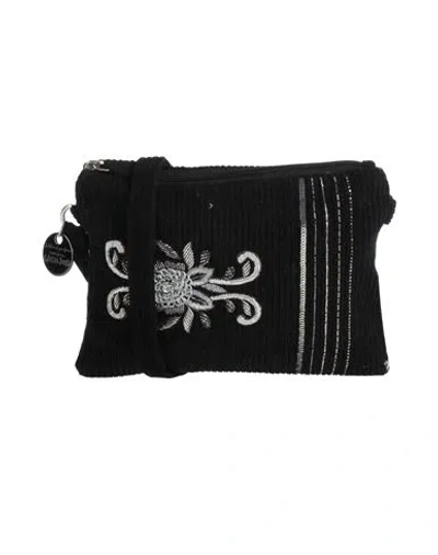 Alessia Santi Woman Cross-body Bag Black Size - Cotton In Black