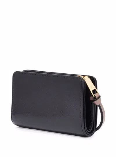 Marc Jacobs The Compact Wallet Wallet In Beige Leather In White