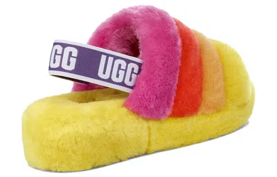 Ugg (wmns)  Fluff Yeah Slide Slipper Rainbow Yellow